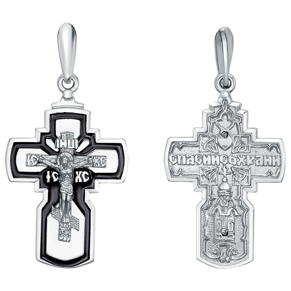 Крест с эмалью КРЭ-29-Р