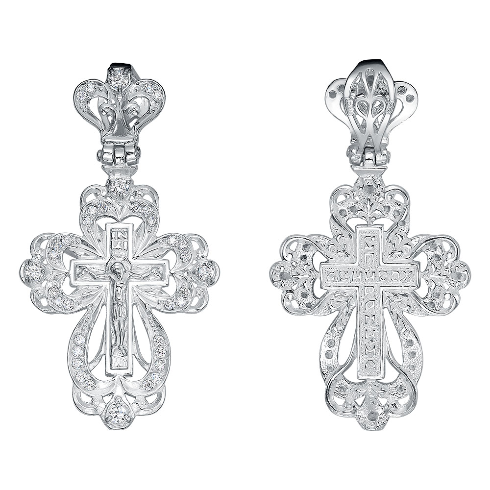 Крест с камнями КРК-343-С