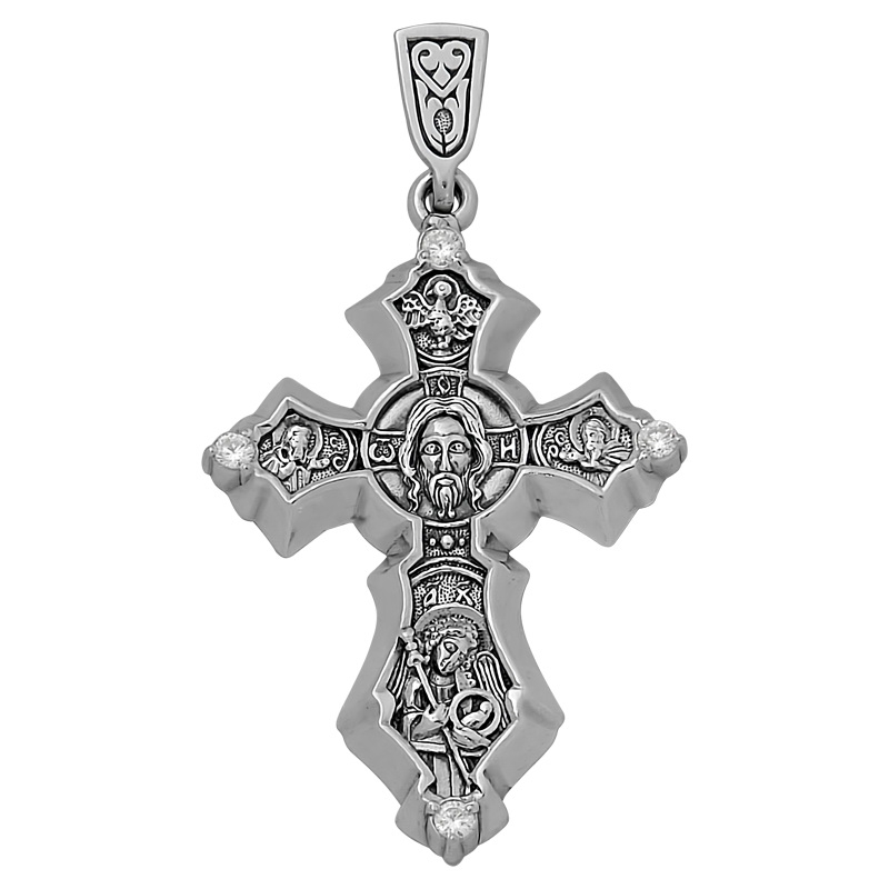 Крест с камнями КРК-353-Ч