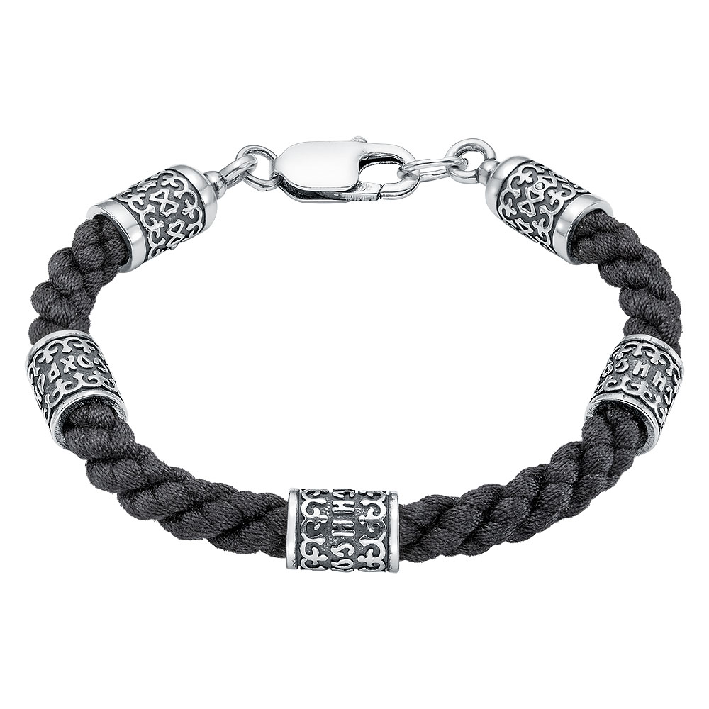 Браслет на шнурке БШ-30-Ч