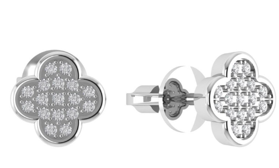 Серьги пусеты СПУ-19-Ч