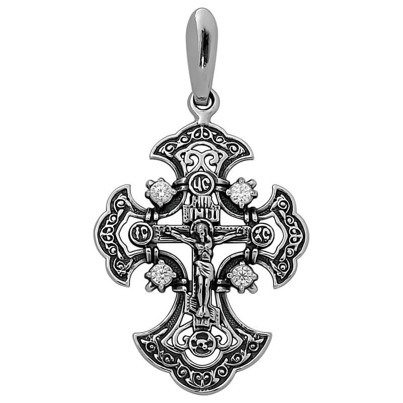 Крест с камнями КРК-349-Ч