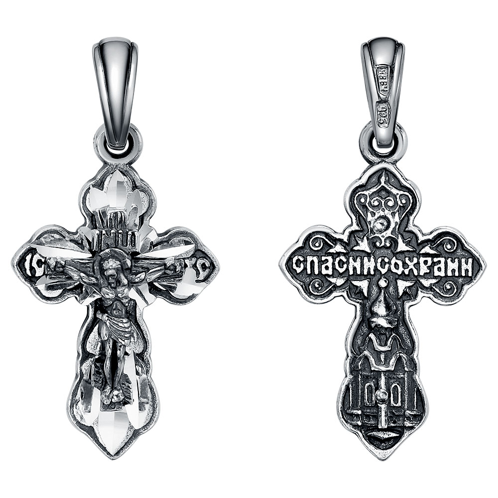 Крест с алмазной огранкой КРА-52-Ч