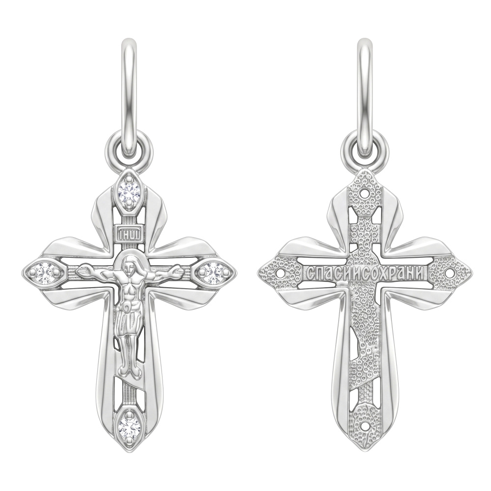 Крест с камнями КРЛ-522-С