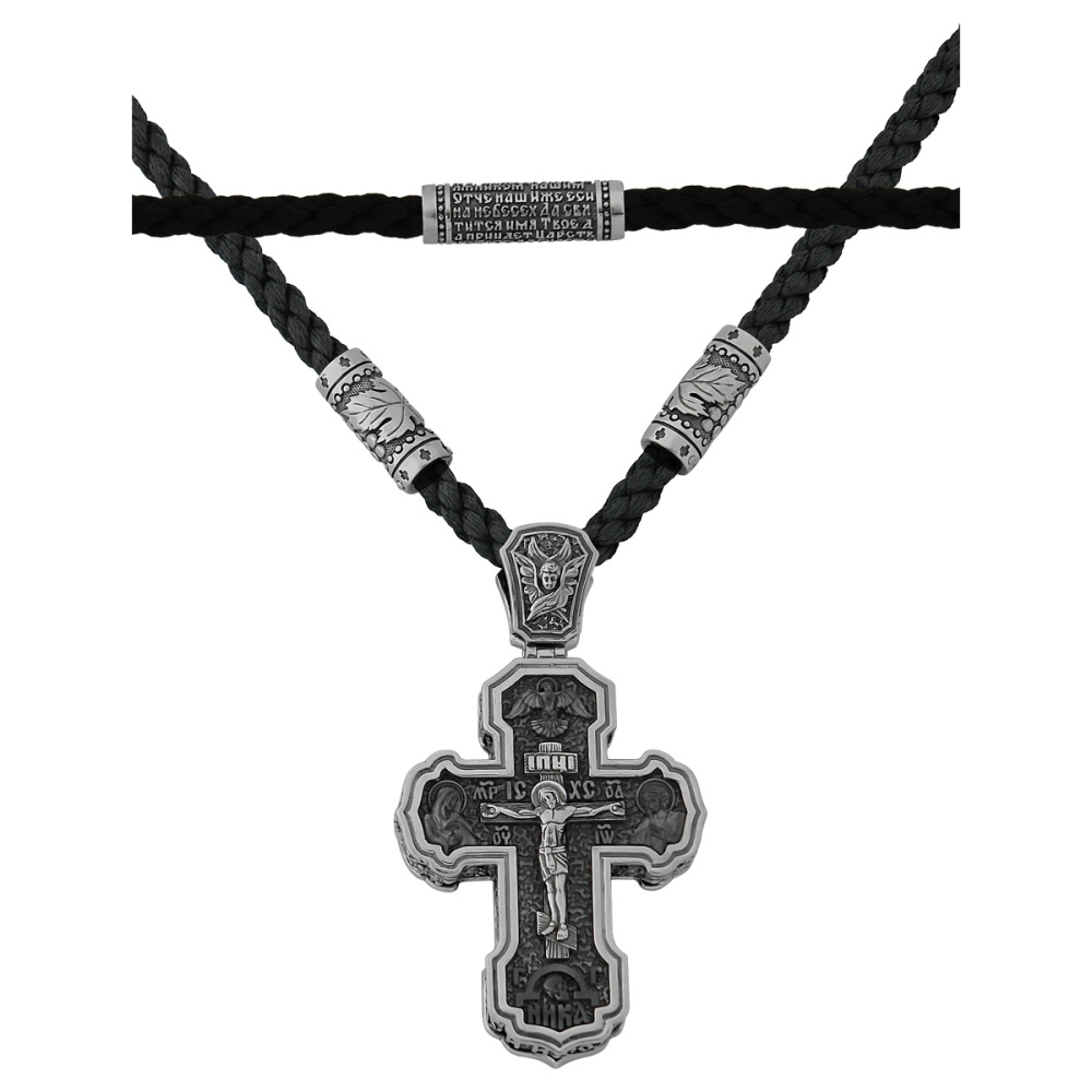 Деревянный крест на гайтане МРКГ-1-Ч