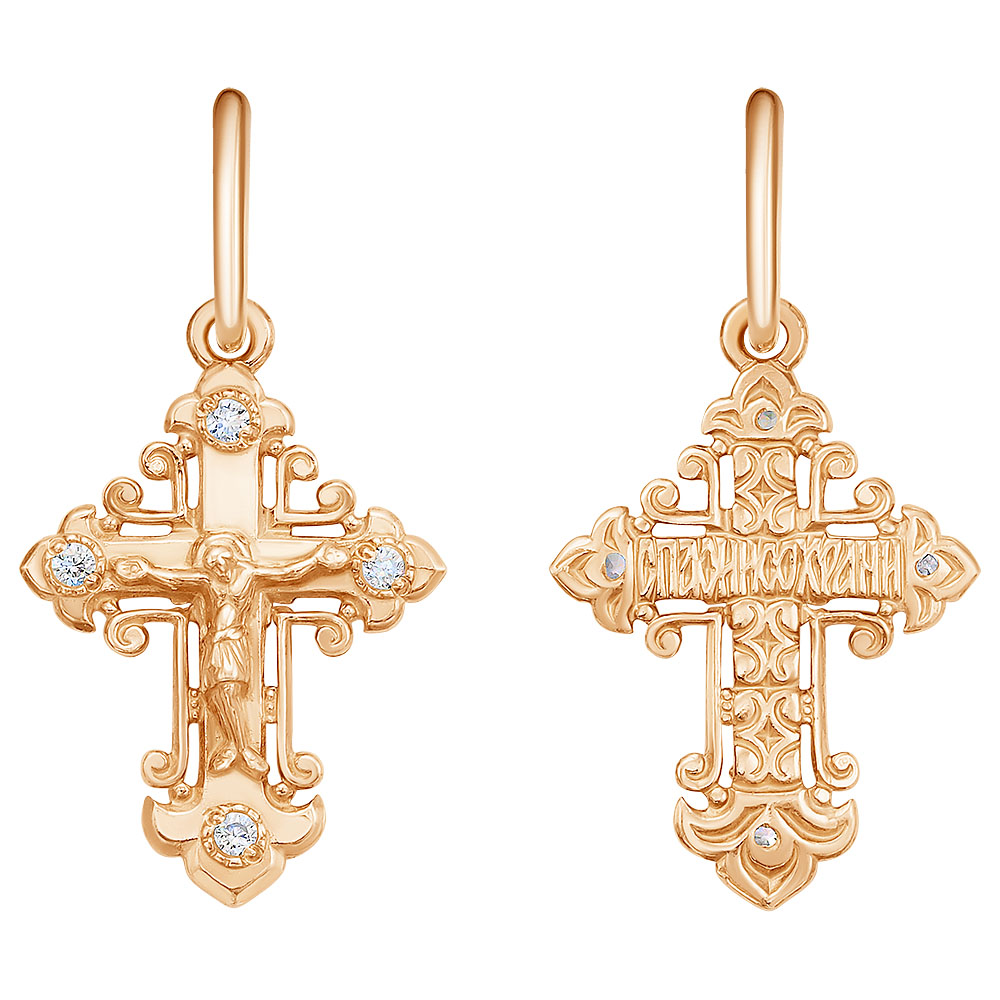 Крест с камнями КРК-36-П